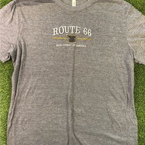 Route 66 Grey Graphic T-Shirt